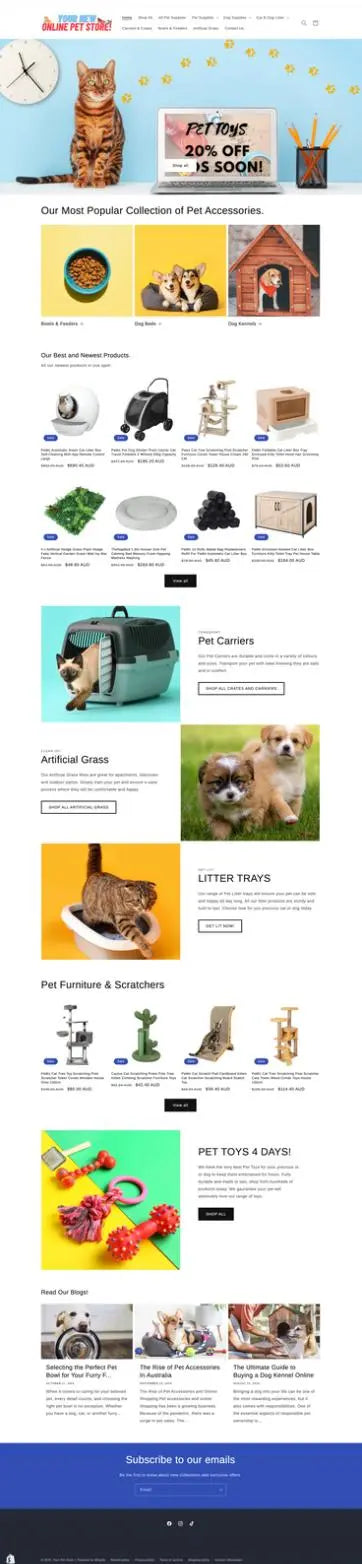 Buy this Pet Accessory Business - Online Store - 100% Australian Based Dropship Supplier Tyack Ecommerce Solutions